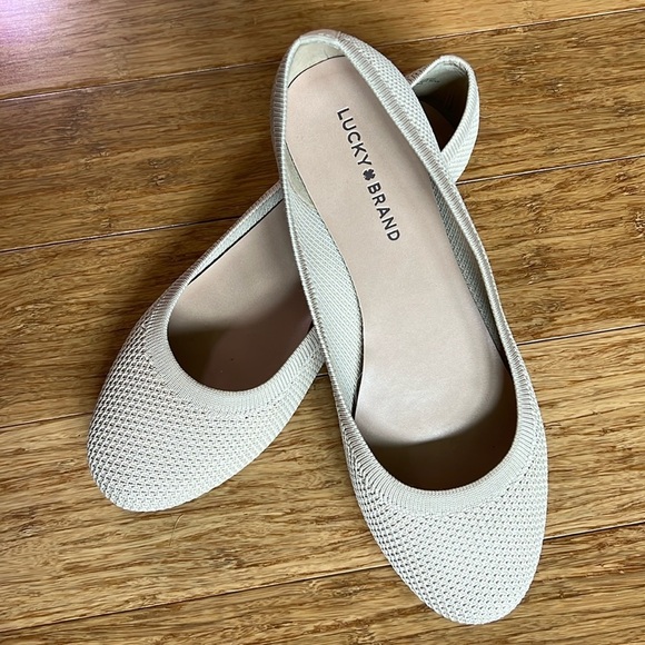 Lucky Brand Shoes - LUCKY BRAND Stretch Knit Nude Ballet Flat Sz 9M/40
